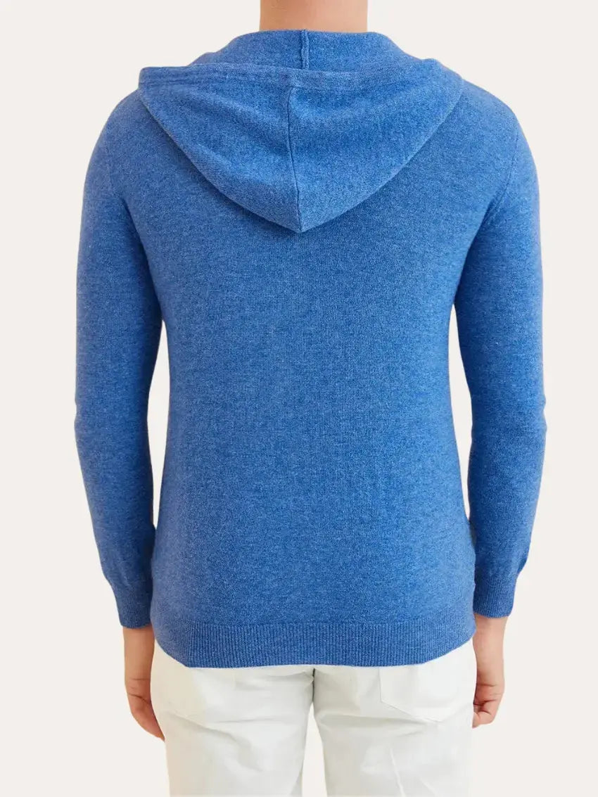 Essential Cashmere Hoodie - Lichtblauw