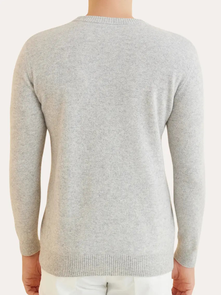 Signature Cashmere Sweater - Grijs