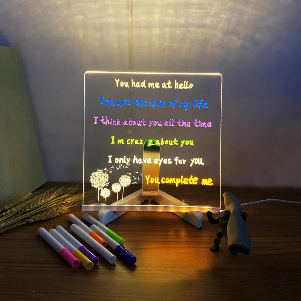 LumiBoard - Creatief Herschrijfbaar Acryl Led Bord