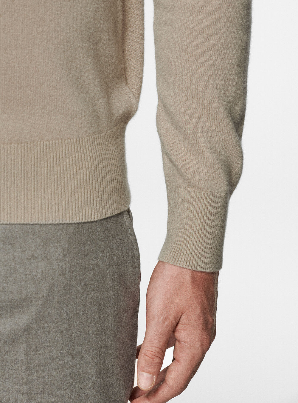 Premium Cashwool sweater - Beige