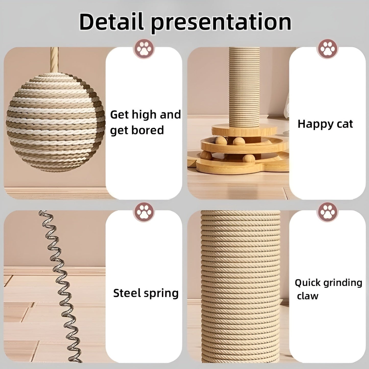 WoodPounce - Elegant Houten Kattenspeelgoed voor Interactief Spel