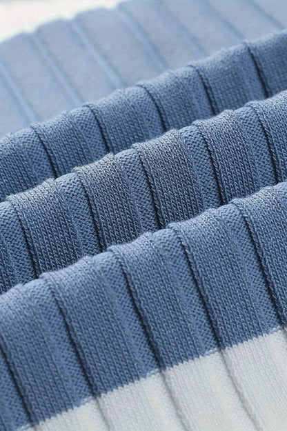 NOBA White Stripe Polo