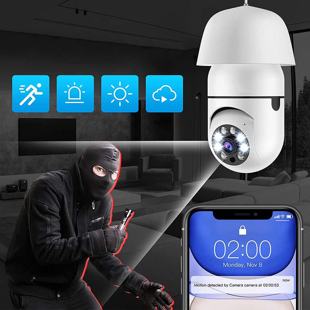 BulbCam™ | Draadloze Lamp Beveiligingscamera