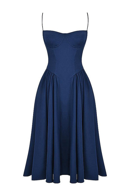 VALENTE® | TWILL KORSET MIDI JURK