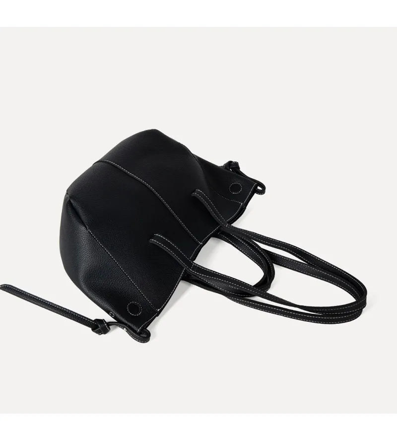 Aveline | Luxe Vegan Leren Shopper