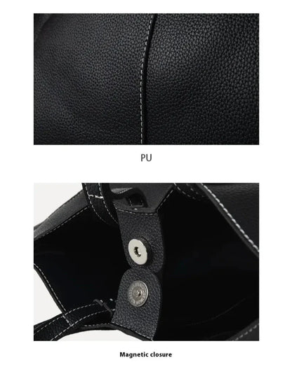 Aveline | Luxe Vegan Leren Shopper