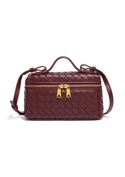 Jade Woven Crossbody Tas