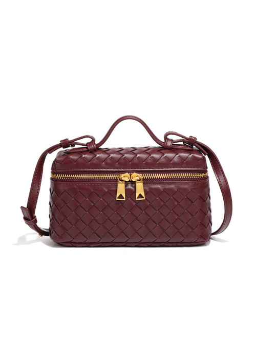 Jade Woven Crossbody Tas