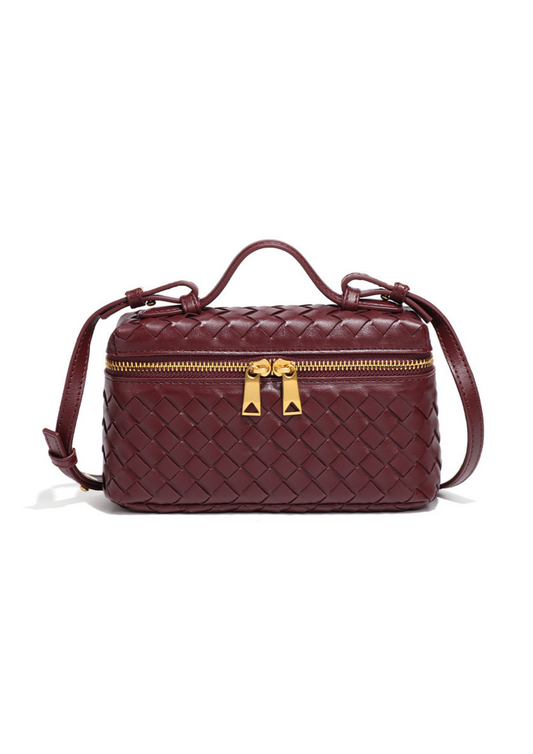 Jade Woven Crossbody Tas