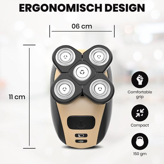 5 in 1 Scheerapparaat - Gladde scheerbeurt zonder irritatie!