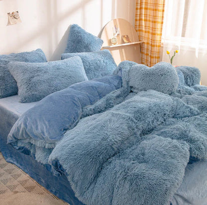 FluffCandy - Luxe Langharig Dekbedovertrek voor Winterse Warmte