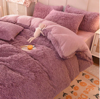 FluffCandy - Luxe Langharig Dekbedovertrek voor Winterse Warmte