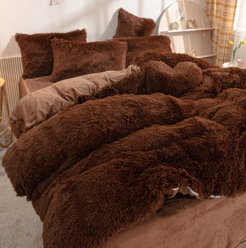 FluffCandy - Luxe Langharig Dekbedovertrek voor Winterse Warmte