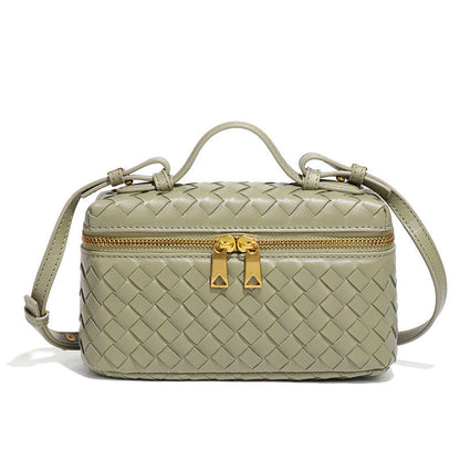 Jade Woven Crossbody Tas