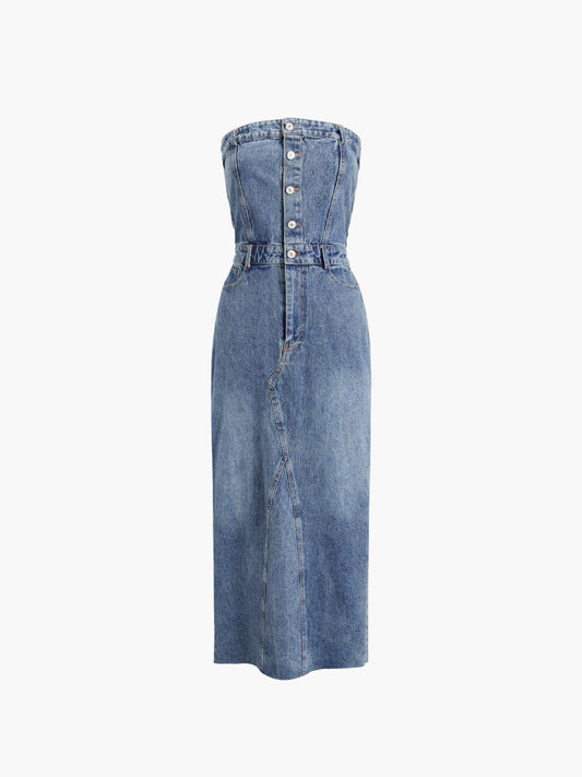 VALENTE® | MIDI JEAN DRESS
