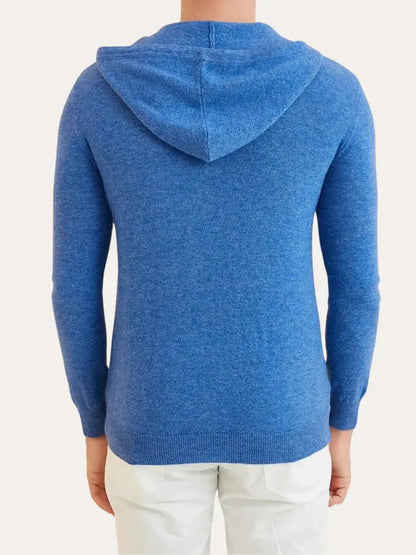 Essential Cashmere Hoodie - Lichtblauw