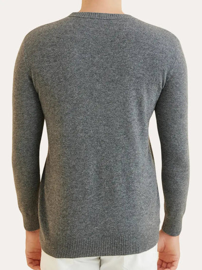 Signature Cashmere Sweater - Donkergrijs