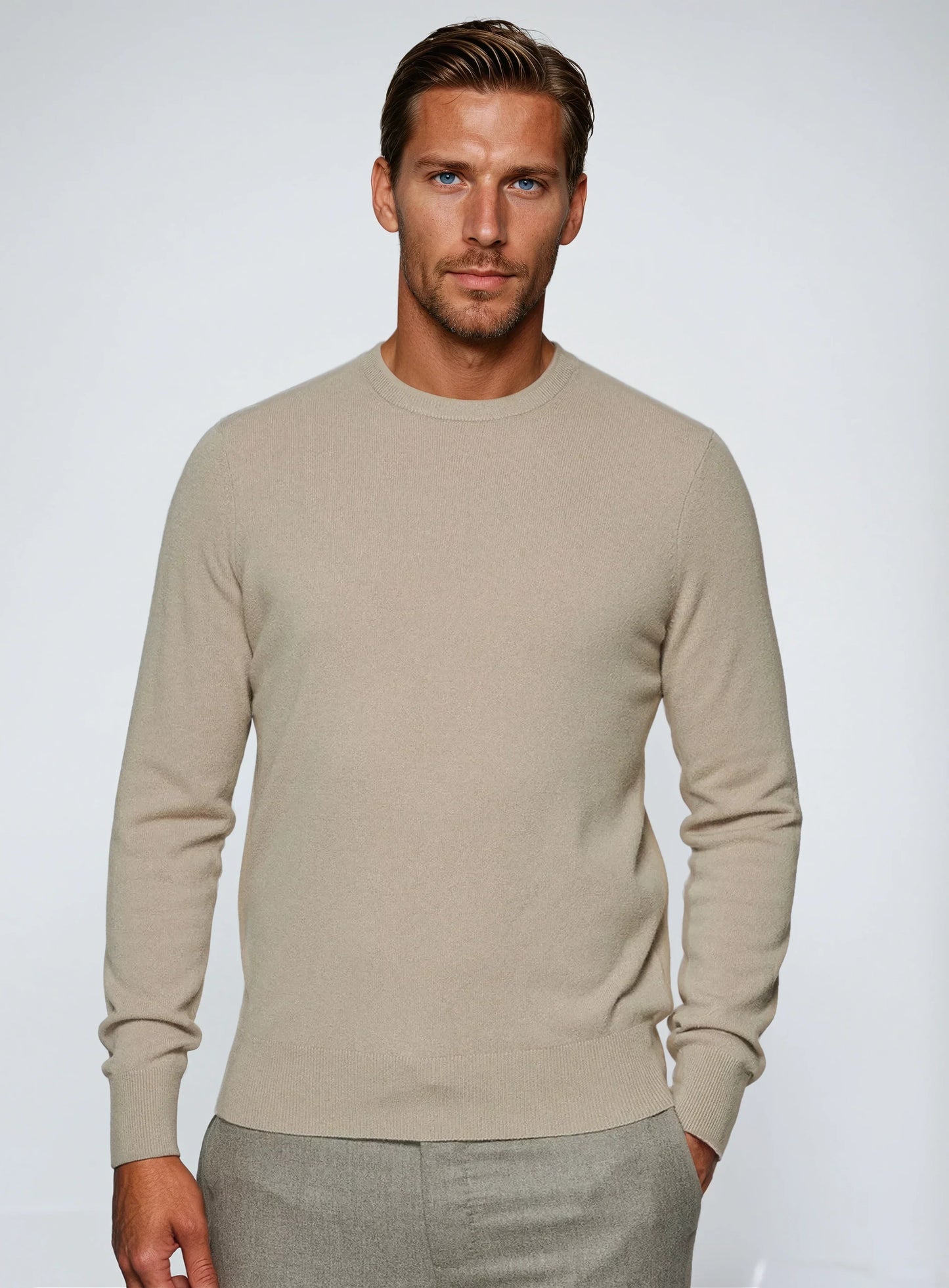 Premium Cashwool sweater - Beige