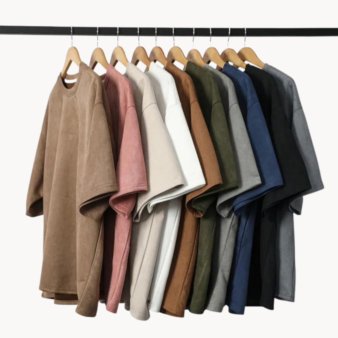 Hendrik | Heren Suède  T-shirt