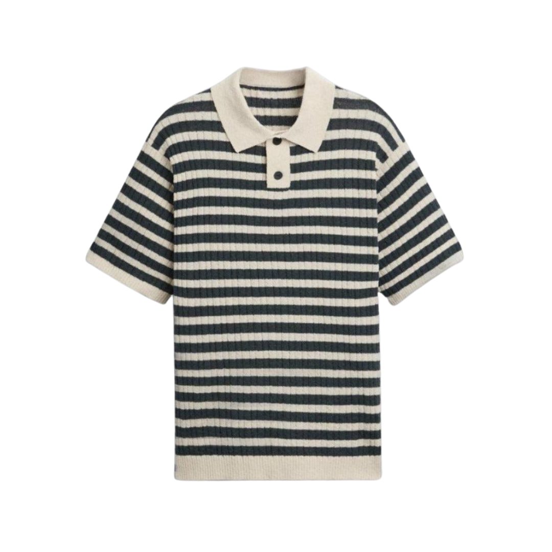 NOBA Knitted Striped Polo