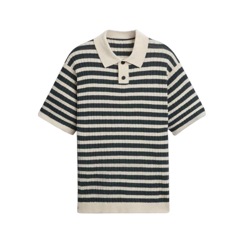 NOBA Knitted Striped Polo