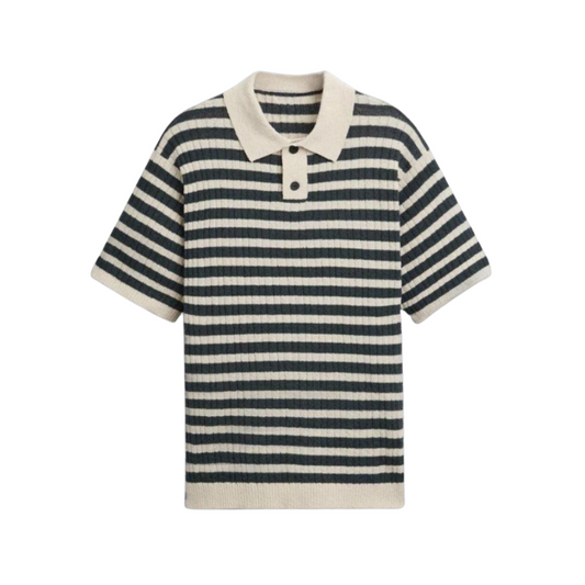 NOBA Knitted Striped Polo