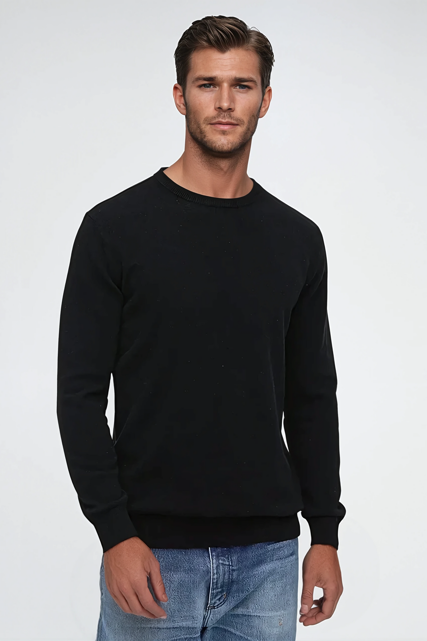 Premium Cashwool Sweater - Zwart