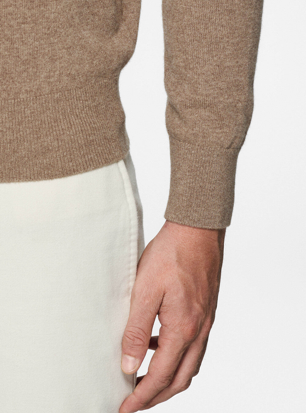 Premium Cashwool sweater - Khaki