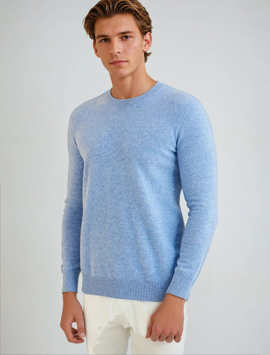 Signature Cashmere Sweater - Lichtblauw
