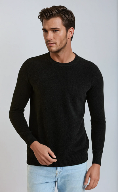 Signature Cashmere Sweater - Zwart