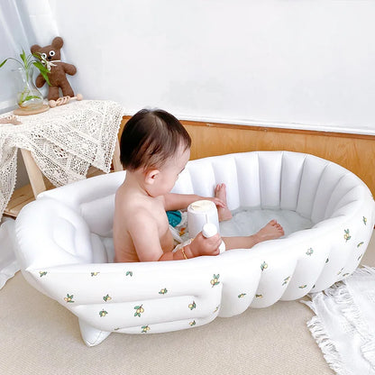 Blow Up Baby Bath™ - Opblaasbaar en Veilig Babybadje voor Binnen en Buiten