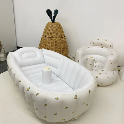 Blow Up Baby Bath™ - Opblaasbaar en Veilig Babybadje voor Binnen en Buiten