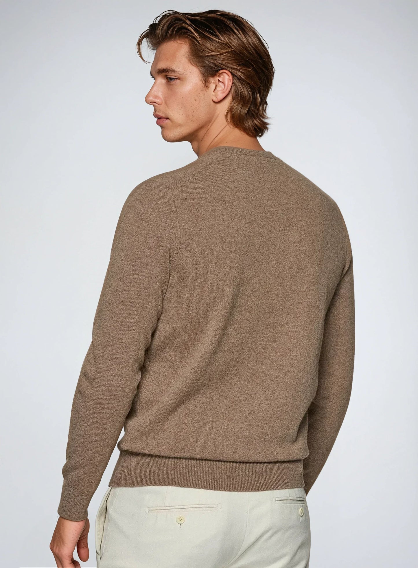 Premium Cashwool sweater - Khaki