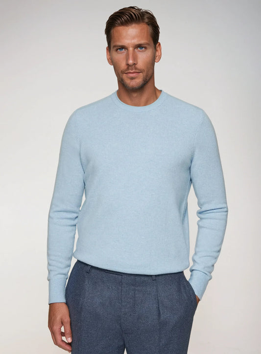 Premium Cashwool sweater - Lichtblauw