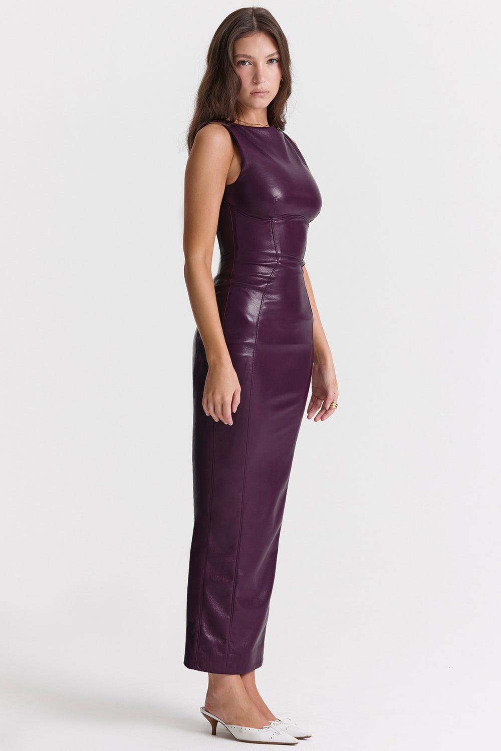 VALENTE® | LUXE LEREN MAXI JURK
