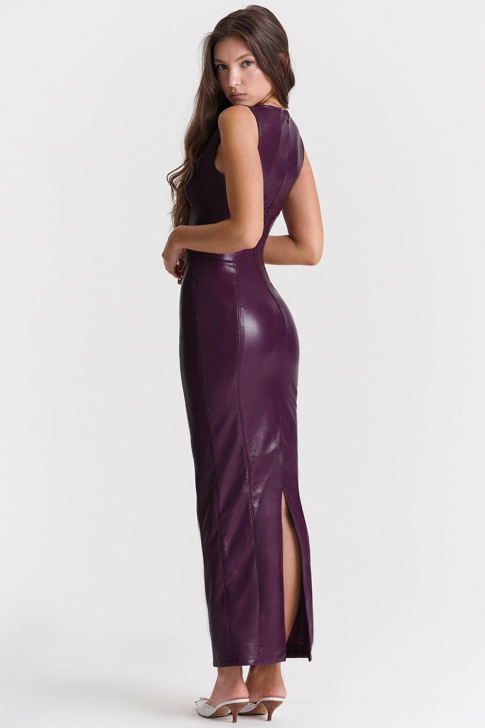 VALENTE® | LUXE LEREN MAXI JURK