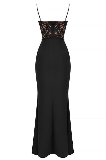 VALENTE® | ZWARTE KORSET MAXI JURK