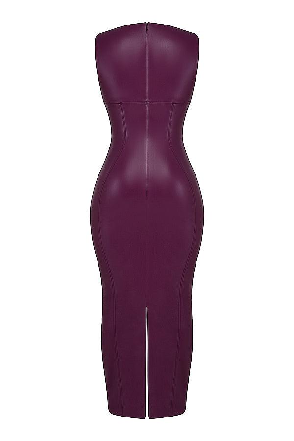 VALENTE® | LUXE LEREN MAXI JURK