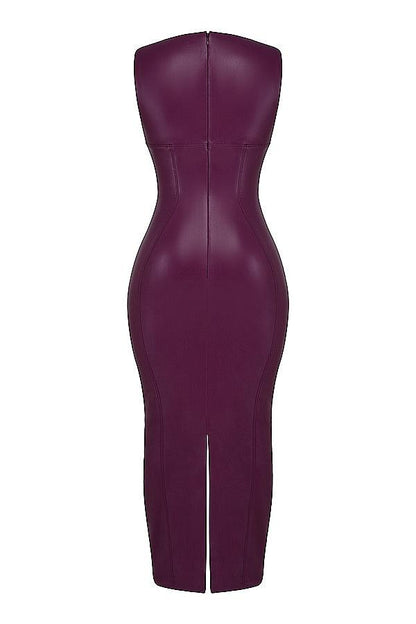 VALENTE® | LUXE LEREN MAXI JURK