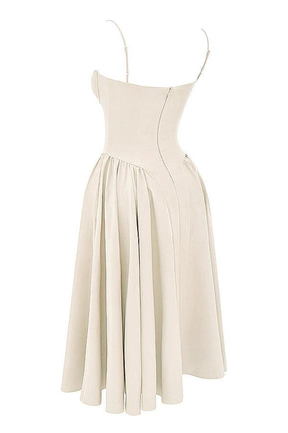 VALENTE® | TWILL KORSET MIDI JURK