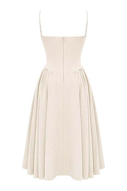 VALENTE® | TWILL KORSET MIDI JURK