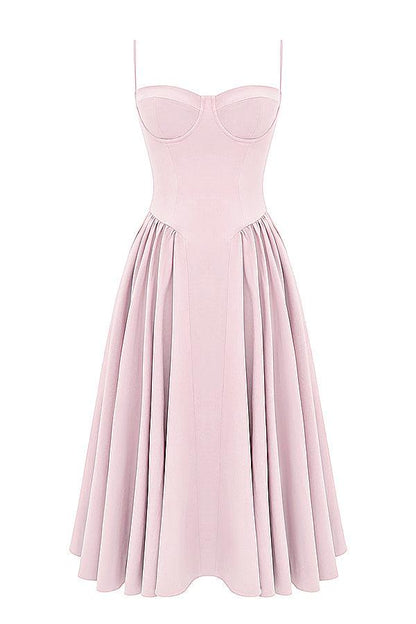 VALENTE® | TWILL KORSET MIDI JURK